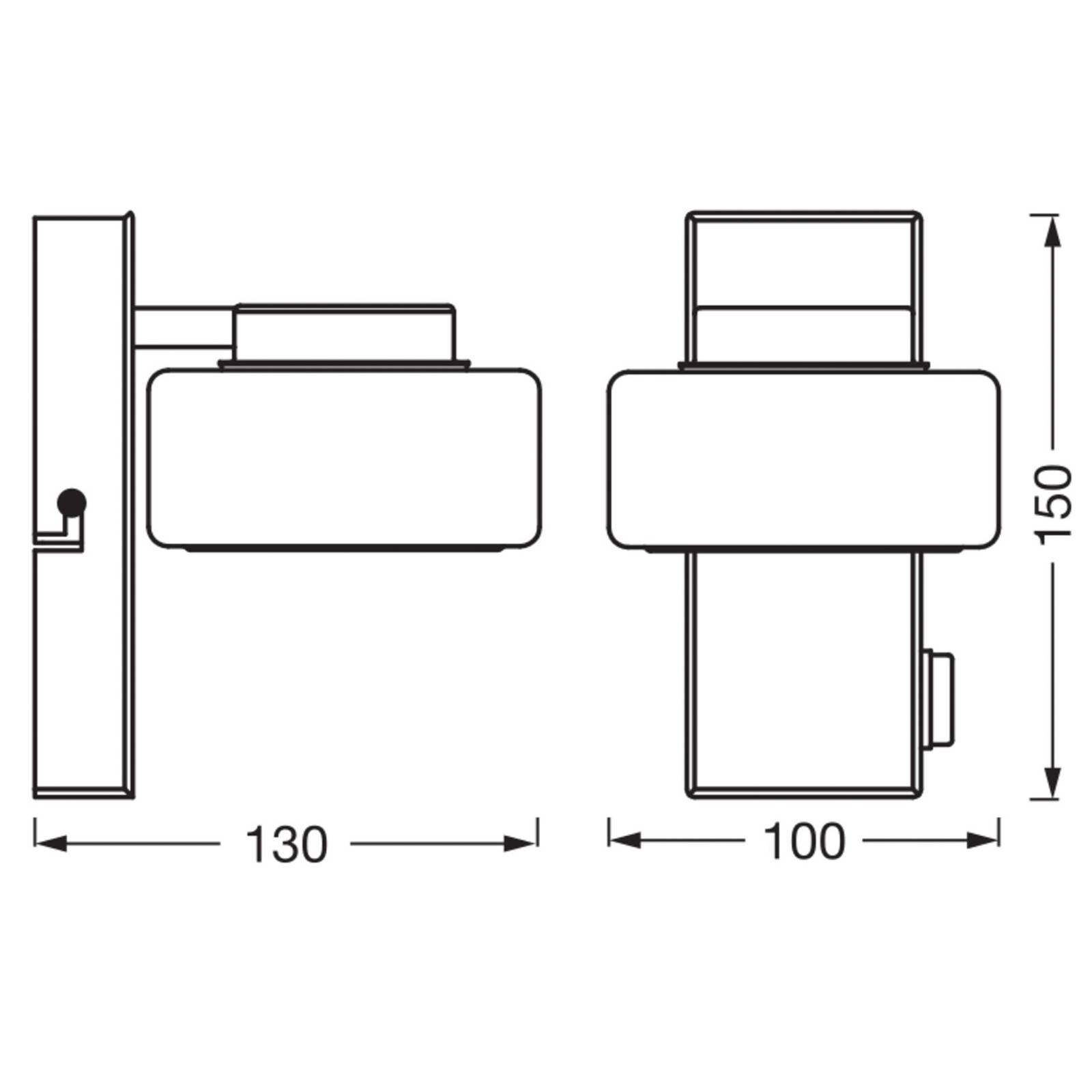 LEDVANCE LED-Wandleuchte Orbis Flame, 1-fl., schwarz, IP44 LEDVANCE LED-Wandleuchte Orbis Flame, 1-fl., schwarz, IP44 von LEDVANCE