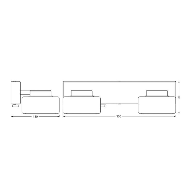 LEDVANCE LED-Wandleuchte Orbis Flame, 2-fl., chrom, IP44 von LEDVANCE