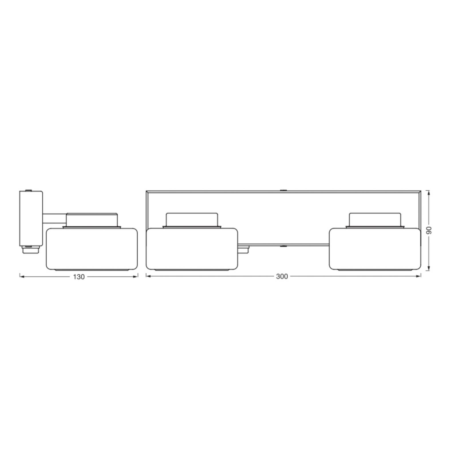 LEDVANCE LED-Wandleuchte Orbis Flame, 2-fl., schwarz, IP44 LEDVANCE LED-Wandleuchte Orbis Flame, 2-fl., schwarz, IP44 von LEDVANCE