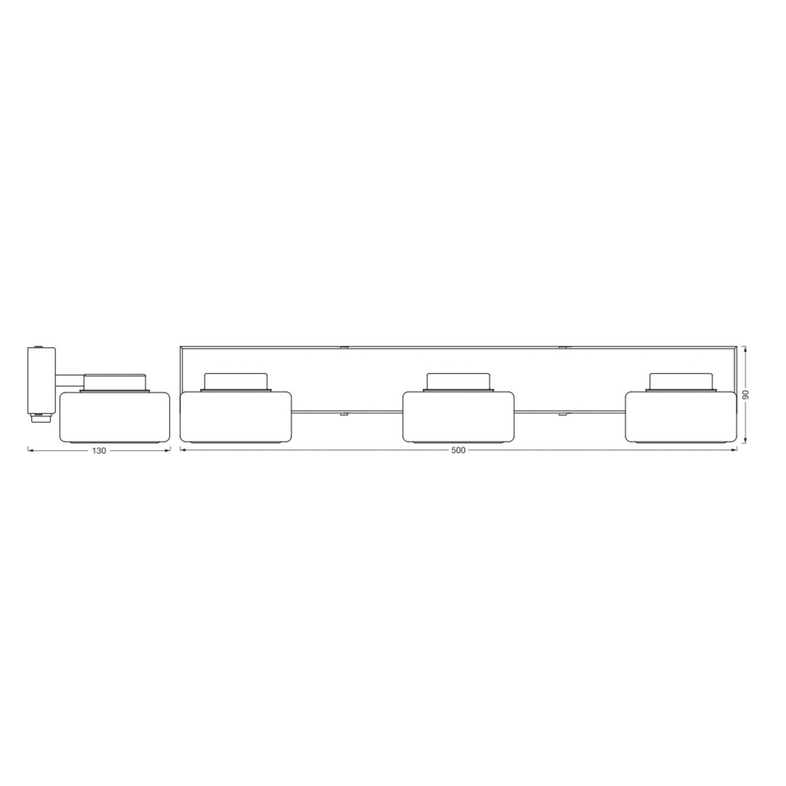 LEDVANCE LED-Wandleuchte Orbis Flame, 3-fl., schwarz, IP44 LEDVANCE LED-Wandleuchte Orbis Flame, 3-fl., schwarz, IP44 von LEDVANCE