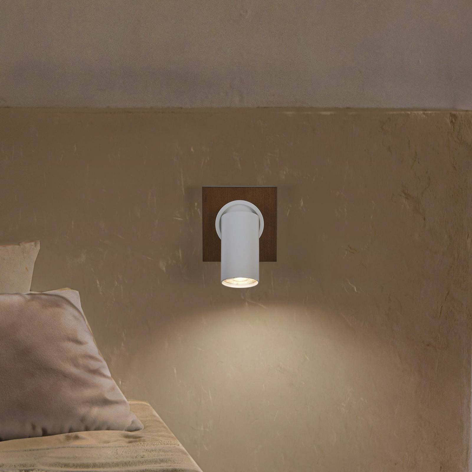 LEDVANCE LED-Wandstrahler Mercury GU10, Holz/weiß von LEDVANCE