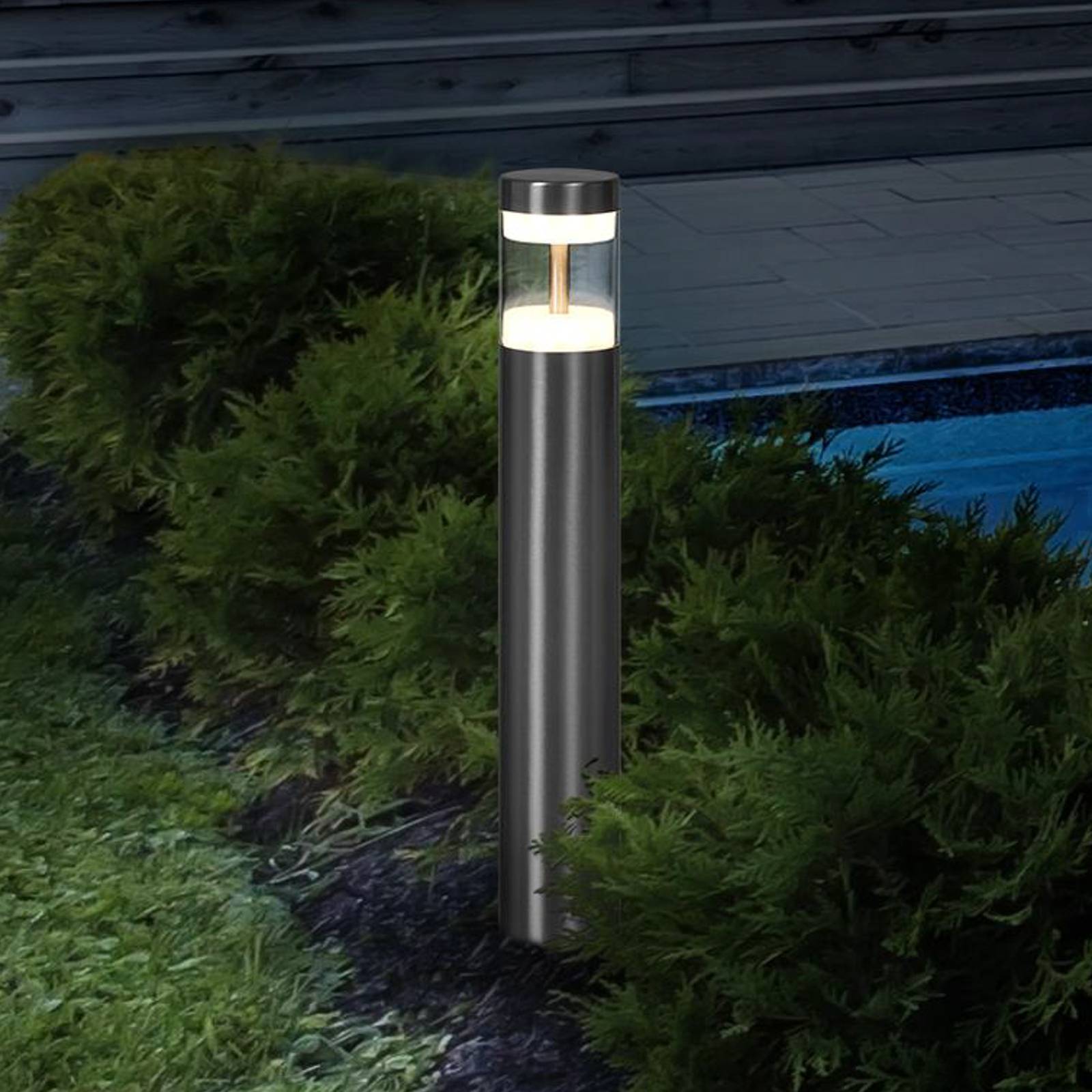 LEDVANCE LED-Wegeleuchte Endura Hybrid Hagen, Edelstahl LEDVANCE LED-Wegeleuchte Endura Hybrid Hagen, Edelstahl von LEDVANCE