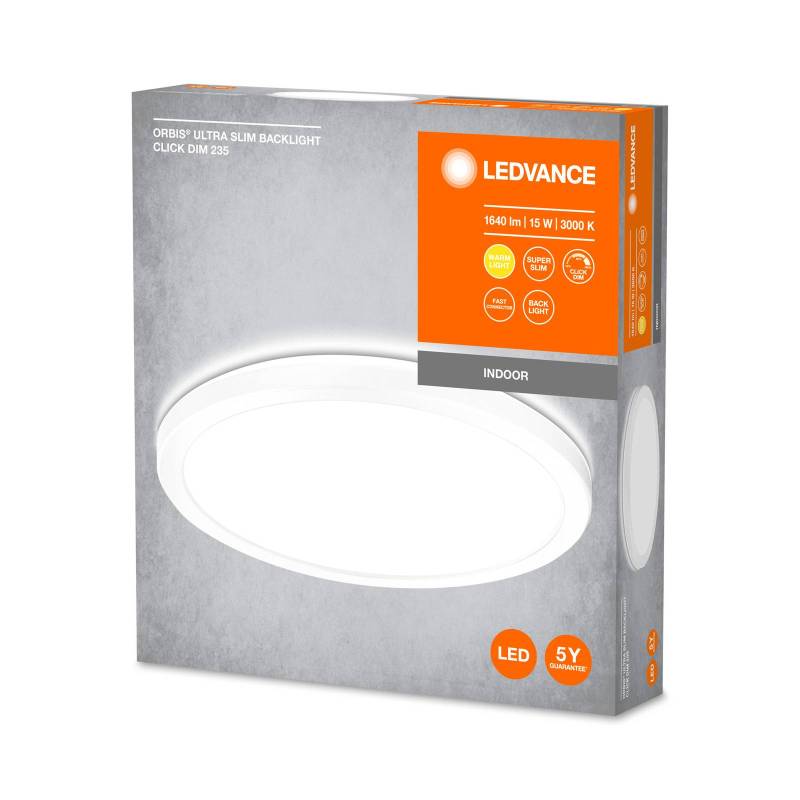LEDVANCE Orbis Ultra Slim, weiß, Ø 23,5 cm von LEDVANCE