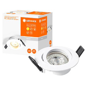 LEDVANCE RECESS DOWNLIGHT TWISTLOCK GU10 LED-Einbaustrahler weiß 4,3 W von LEDVANCE