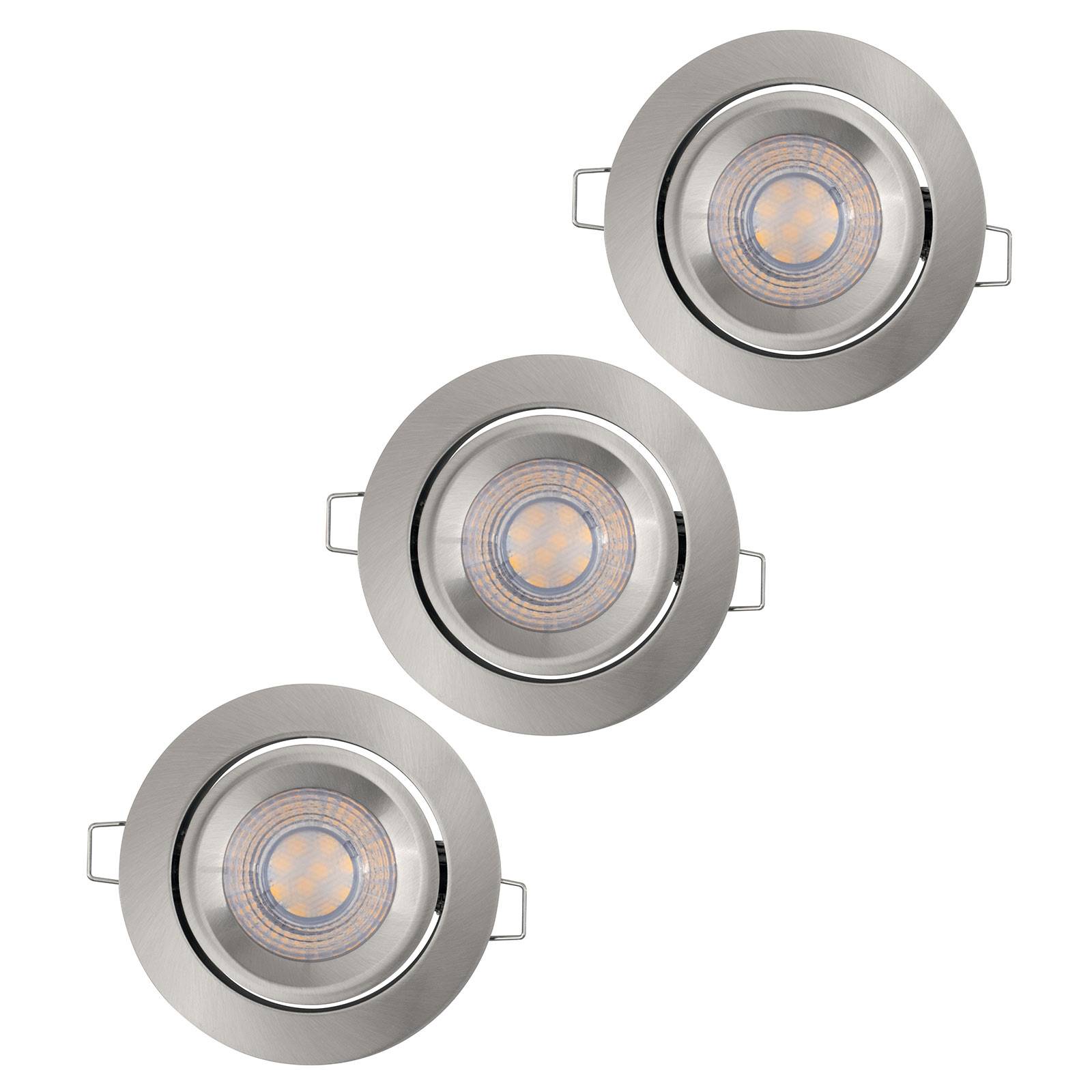 LEDVANCE Simple Dim LED-Spot im 3er-Set, nickel LEDVANCE Simple Dim LED-Spot im 3er-Set, nickel von LEDVANCE
