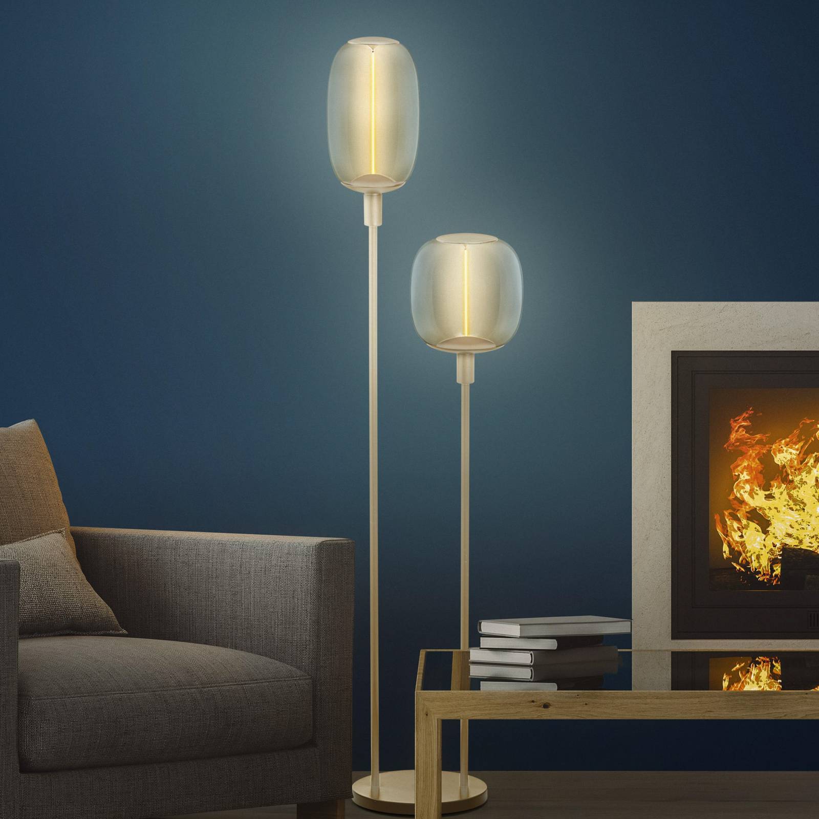 LEDVANCE Stehlampe Decor Stick 2-fl., Höhe 146cm, beige LEDVANCE Stehlampe Decor Stick 2-fl., Höhe 146cm, beige von LEDVANCE