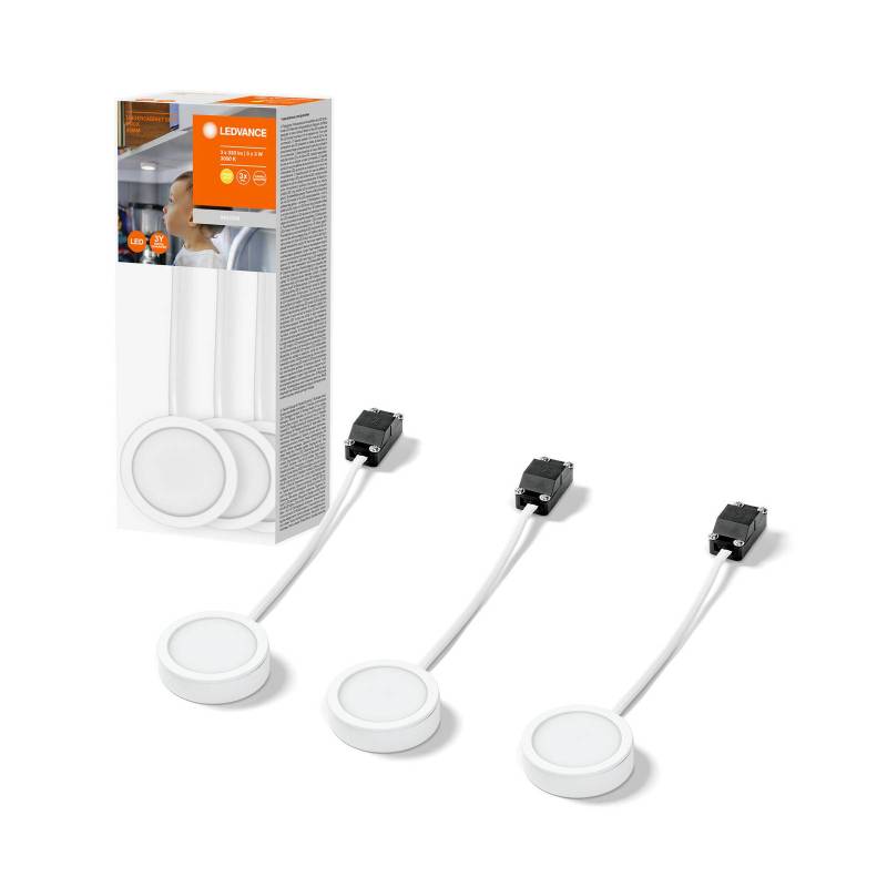 LEDVANCE Undercabinet Puck LED-Möbelspot 3er weiß von LEDVANCE