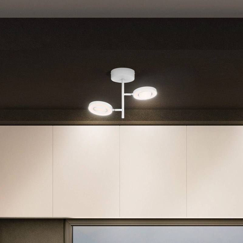 LEDVANCE LED-Deckenstrahler Saturn, 2-fl., CCT, hoch, weiß von LEDVANCE