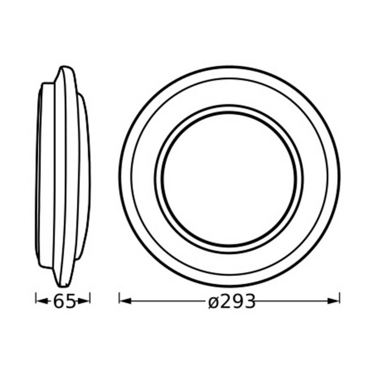 Ledvance Orbis Berlin LED-Deckenlampe schwarz 30cm von LEDVANCE