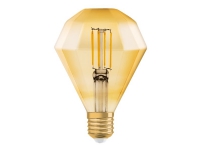 OSRAM Vintage 1906 - LED-Glühbirne - Diamantform - E27 - 4,5 W (entspricht 40 W) - Klasse E - warmes Wohlfühllicht - 2500 K - gold von LEDVANCE