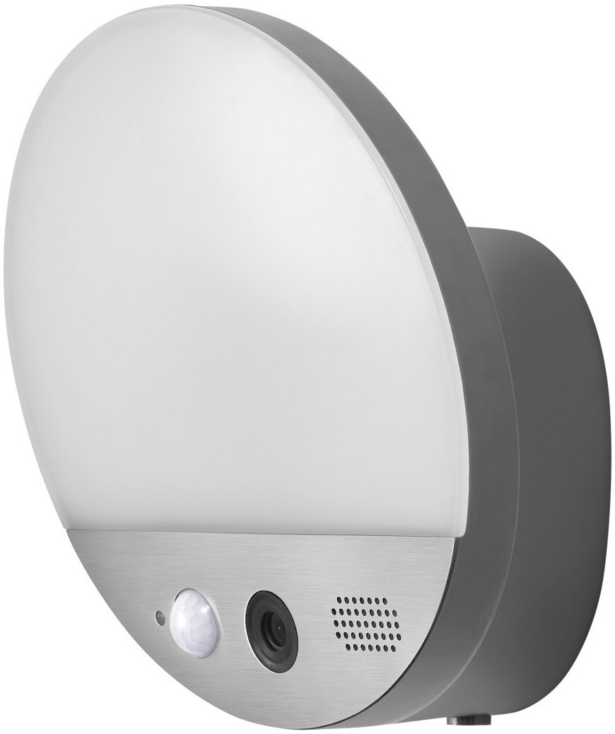 Smarte Außenlampe mit HD-Kamera grau/weiß Smarte Außenlampe mit HD-Kamera grau/weiß von LEDVANCE