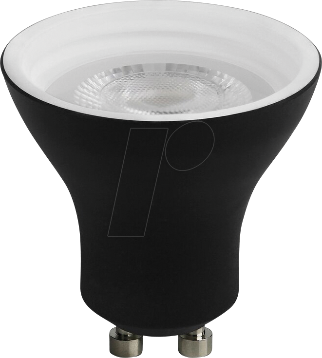 LM DD536S-D - LED-Strahler GU10, 4,9 W, 500 lm, 3000 K, dimmbar, schwarz von LEDmaxx