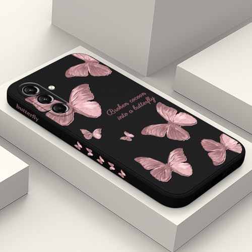 LEECG für Samsung Galaxy S25 Plus Hülle, Schlanke Weiche rutschfeste Silikon für Samsung S25 Plus Handyhülle 6,7 Zoll, Schmetterling Schwarz LEECG für Samsung Galaxy S25 Plus Hülle, Schlanke Weiche rutschfeste Silikon für Samsung S25 Plus Handyhülle 6,7 Zoll, Schmetterling Schwarz von LEECG