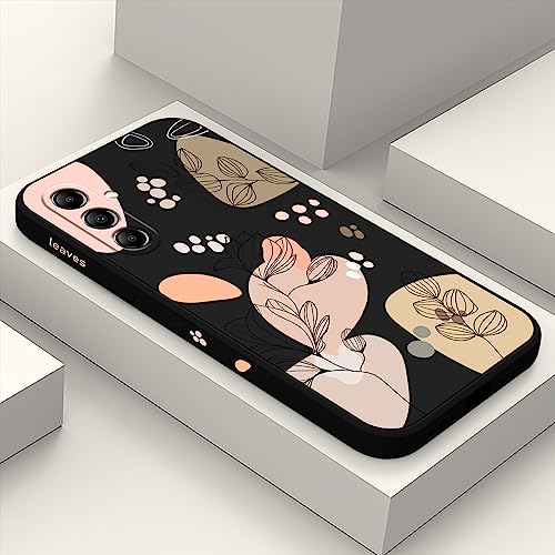 LEECG für Samsung A15 5G Hülle Blumenmuster Weiche Flüssigkeit Silikonbeflockung Schutz Innen Handyhülle für Galaxy A15 5G-Morandi Schwarz LEECG für Samsung A15 5G Hülle Blumenmuster Weiche Flüssigkeit Silikonbeflockung Schutz Innen Handyhülle für Galaxy A15 5G-Morandi Schwarz von LEECG
