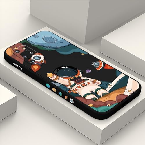 LEECG für Samsung Galaxy S20 Plus Hülle Kreative Muster Weiches Silikon Mikrofaser Futter Seite Kreatives Design für Samsung S20 Plus Handyhülle 6,7 Zoll-Schwarz 4 von LEECG