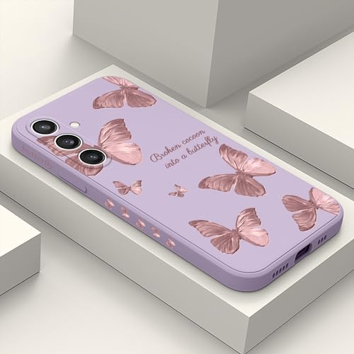 LEECG für Samsung Galaxy S23 FE Hülle, für Samsung S23 FE Hülle Kreative Blume Schmetterling Astronaut Muster Design, Anti Fall Weiches Silikon Dünne Handyhülle Slim Cover S23 FE 5G-Hellviolett 3 LEECG für Samsung Galaxy S23 FE Hülle, für Samsung S23 FE Hülle Kreative Blume Schmetterling Astronaut Muster Design, Anti Fall Weiches Silikon Dünne Handyhülle Slim Cover S23 FE 5G-Hellviolett 3 von LEECG