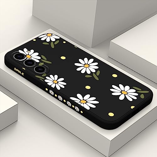 LEECG für Samsung Galaxy S23 Plus Hülle, für Samsung S23 Plus Hülle Kreative Blume Muster Design, Anti Fall Weiches Silikon Dünne Handyhülle Slim Cover S23 Plus-Gänseblümchen Schwarz LEECG für Samsung Galaxy S23 Plus Hülle, für Samsung S23 Plus Hülle Kreative Blume Muster Design, Anti Fall Weiches Silikon Dünne Handyhülle Slim Cover S23 Plus-Gänseblümchen Schwarz von LEECG