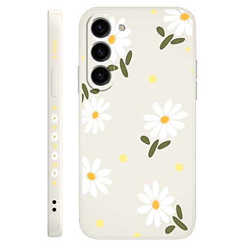 LEECG für Samsung Galaxy S23 Plus Hülle, für Samsung S23 Plus Hülle Kreative Blume Schmetterling Astronaut Muster Design, Anti Fall Weiches Silikon Dünne Handyhülle Slim Cover S23 Plus-Weiß 1 von LEECG