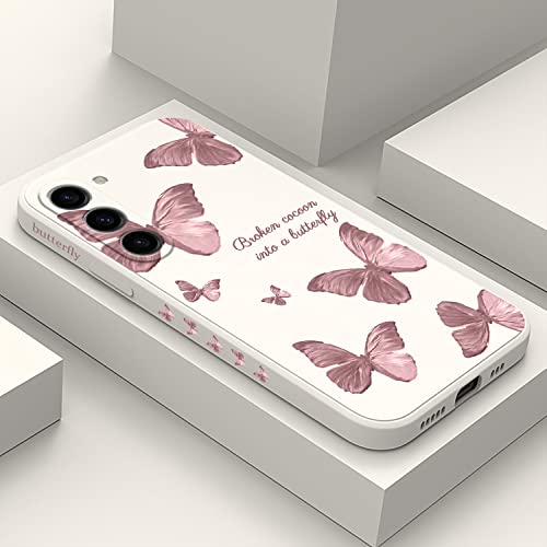 LEECG für Samsung Galaxy S23 Plus Hülle, für Samsung S23 Plus Hülle Kreative Blume Schmetterling Astronaut Muster Design, Anti Fall Weiches Silikon Dünne Handyhülle Slim Cover S23 Plus-Weiß 3 LEECG für Samsung Galaxy S23 Plus Hülle, für Samsung S23 Plus Hülle Kreative Blume Schmetterling Astronaut Muster Design, Anti Fall Weiches Silikon Dünne Handyhülle Slim Cover S23 Plus-Weiß 3 von LEECG