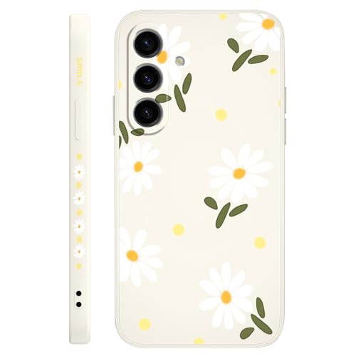 LEECG für Samsung Galaxy S24 FE Hülle Blumenmuster Weiche Flüssigkeit Silikon Anti Rutsch Handyhülle Galaxy S24 FE 6,7 Zoll, Gänseblümchen Weiß LEECG für Samsung Galaxy S24 FE Hülle Blumenmuster Weiche Flüssigkeit Silikon Anti Rutsch Handyhülle Galaxy S24 FE 6,7 Zoll, Gänseblümchen Weiß von LEECG