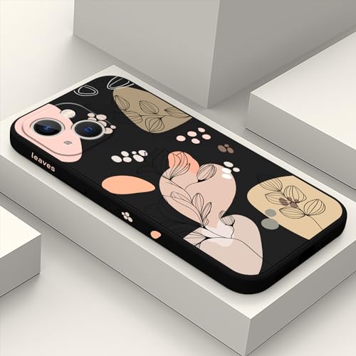 LEECG für iPhone 13 Mini Hülle Blumenmuster Weiches Mikrofaser Futter Schlankes Flüssigsilikon für iPhone 13 Mini Handyhülle 5,4 Zoll-Morandi Schwarz LEECG für iPhone 13 Mini Hülle Blumenmuster Weiches Mikrofaser Futter Schlankes Flüssigsilikon für iPhone 13 Mini Handyhülle 5,4 Zoll-Morandi Schwarz von LEECG