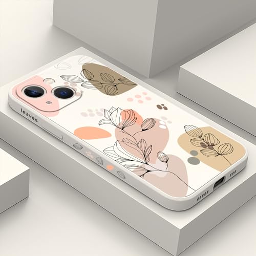 LEECG für iPhone 13 Mini Hülle Blumenmuster Weiches Mikrofaser Futter Schlankes Flüssigsilikon für iPhone 13 Mini Handyhülle 5,4 Zoll-Morandi Weiß LEECG für iPhone 13 Mini Hülle Blumenmuster Weiches Mikrofaser Futter Schlankes Flüssigsilikon für iPhone 13 Mini Handyhülle 5,4 Zoll-Morandi Weiß von LEECG