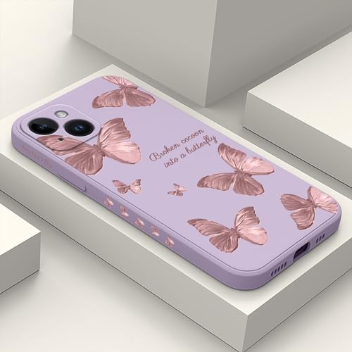 LEECG für iPhone 14 Plus hülle, Kreative Blumenmuster Designs weiche Anti Scratch Microfiber Lining innen, Anti Fingerabdruck Slim Fit Silikon Soft Handyhülle für iPhone 14 Plus-Hellviolett 3 LEECG für iPhone 14 Plus hülle, Kreative Blumenmuster Designs weiche Anti Scratch Microfiber Lining innen, Anti Fingerabdruck Slim Fit Silikon Soft Handyhülle für iPhone 14 Plus-Hellviolett 3 von LEECG