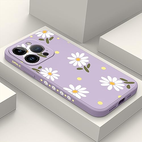 LEECG für iPhone 15 Pro Hülle, Chrysantheme Muster Design für iPhone 15 Pro Handyhülle mit Mikrofaser weiche flüssigem Silikon für iPhone 15 Pro Schutzhülle-Hellviolett 1 LEECG für iPhone 15 Pro Hülle, Chrysantheme Muster Design für iPhone 15 Pro Handyhülle mit Mikrofaser weiche flüssigem Silikon für iPhone 15 Pro Schutzhülle-Hellviolett 1 von LEECG