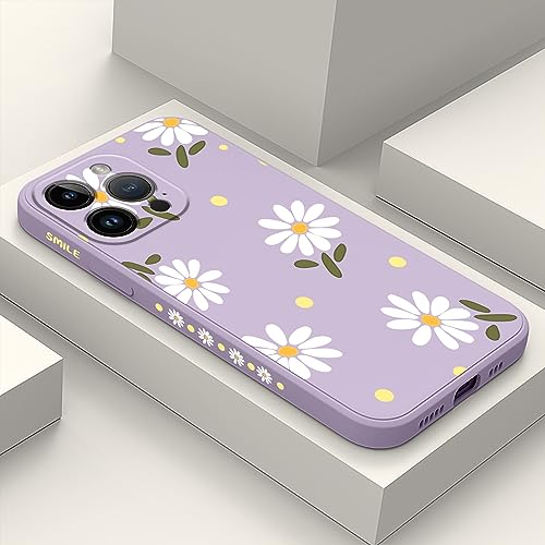 LEECG für iPhone 15 Pro Max Hülle, Chrysantheme Muster Design für iPhone 15 Pro Max Handyhülle mit Mikrofaser weiche flüssigem Silikon für iPhone 15 Pro Max Schutzhülle-Hellviolett 1 LEECG für iPhone 15 Pro Max Hülle, Chrysantheme Muster Design für iPhone 15 Pro Max Handyhülle mit Mikrofaser weiche flüssigem Silikon für iPhone 15 Pro Max Schutzhülle-Hellviolett 1 von LEECG