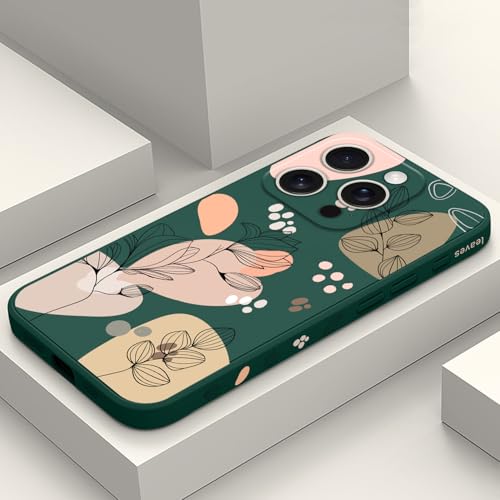 LEECG für iPhone 16 Pro Hülle Kratzfeste Weiche Slim Fit Floral Handyhülle für iPhone 16 Pro 6,3 Zoll, Morandi Grün LEECG für iPhone 16 Pro Hülle Kratzfeste Weiche Slim Fit Floral Handyhülle für iPhone 16 Pro 6,3 Zoll, Morandi Grün von LEECG
