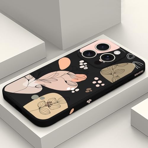 LEECG für iPhone 16 Pro Hülle Kratzfeste Weiche Slim Fit Floral Handyhülle für iPhone 16 Pro 6,3 Zoll, Morandi Schwarz LEECG für iPhone 16 Pro Hülle Kratzfeste Weiche Slim Fit Floral Handyhülle für iPhone 16 Pro 6,3 Zoll, Morandi Schwarz von LEECG
