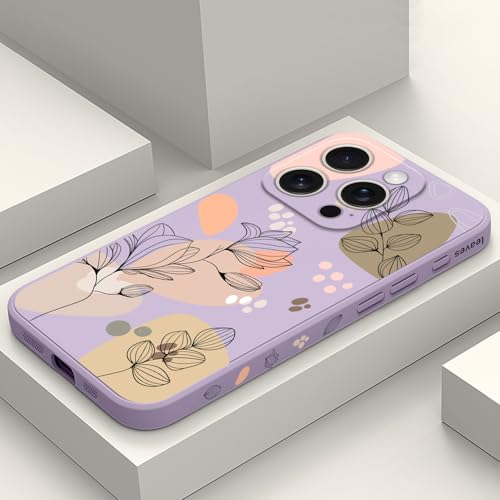 LEECG für iPhone 16 Pro Hülle Kratzfeste Weiche Slim Fit Floral Handyhülle für iPhone 16 Pro 6,3 Zoll, Morandi Violett LEECG für iPhone 16 Pro Hülle Kratzfeste Weiche Slim Fit Floral Handyhülle für iPhone 16 Pro 6,3 Zoll, Morandi Violett von LEECG
