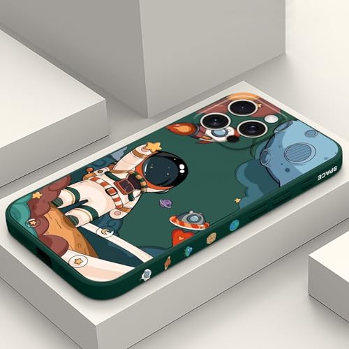 LEECG für iPhone 16 Pro Max Hülle Kratzfeste Weiche Slim Fit Floral Handyhülle für iPhone 16 Pro Max 6,9 Zoll, Astronaut Grün LEECG für iPhone 16 Pro Max Hülle Kratzfeste Weiche Slim Fit Floral Handyhülle für iPhone 16 Pro Max 6,9 Zoll, Astronaut Grün von LEECG