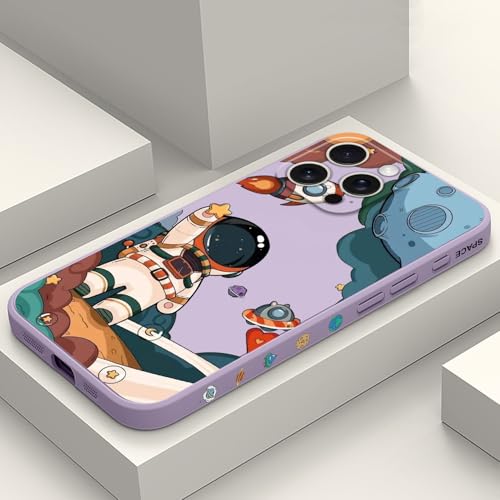 LEECG für iPhone 16 Pro Max Hülle Kratzfeste Weiche Slim Fit Floral Handyhülle für iPhone 16 Pro Max 6,9 Zoll, Astronaut Violett LEECG für iPhone 16 Pro Max Hülle Kratzfeste Weiche Slim Fit Floral Handyhülle für iPhone 16 Pro Max 6,9 Zoll, Astronaut Violett von LEECG