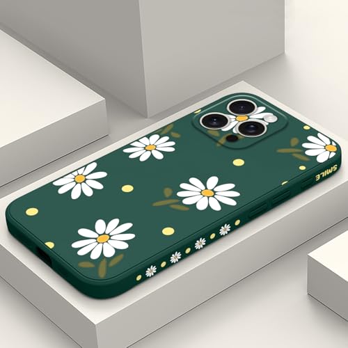 LEECG für iPhone 16 Pro Max Hülle Kratzfeste Weiche Slim Fit Floral Handyhülle für iPhone 16 Pro Max 6,9 Zoll, Gänseblümchen Grün LEECG für iPhone 16 Pro Max Hülle Kratzfeste Weiche Slim Fit Floral Handyhülle für iPhone 16 Pro Max 6,9 Zoll, Gänseblümchen Grün von LEECG