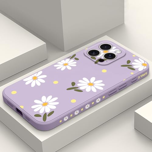 LEECG für iPhone 16 Pro Max Hülle Kratzfeste Weiche Slim Fit Floral Handyhülle für iPhone 16 Pro Max 6,9 Zoll, Gänseblümchen Violett LEECG für iPhone 16 Pro Max Hülle Kratzfeste Weiche Slim Fit Floral Handyhülle für iPhone 16 Pro Max 6,9 Zoll, Gänseblümchen Violett von LEECG