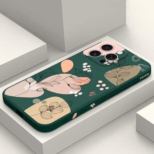 LEECG für iPhone 16 Pro Max Hülle Kratzfeste Weiche Slim Fit Floral Handyhülle für iPhone 16 Pro Max 6,9 Zoll, Morandi Grün LEECG für iPhone 16 Pro Max Hülle Kratzfeste Weiche Slim Fit Floral Handyhülle für iPhone 16 Pro Max 6,9 Zoll, Morandi Grün von LEECG