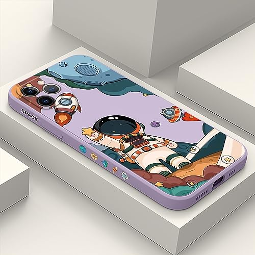 LEECG für iphone 11 Pro Max Hülle Seite kreatives Design Drucke Schlanke Weiche Schützende Handyhülle iphone 11 Pro Max 6,5 Zoll-Astronaut Violett LEECG für iphone 11 Pro Max Hülle Seite kreatives Design Drucke Schlanke Weiche Schützende Handyhülle iphone 11 Pro Max 6,5 Zoll-Astronaut Violett von LEECG