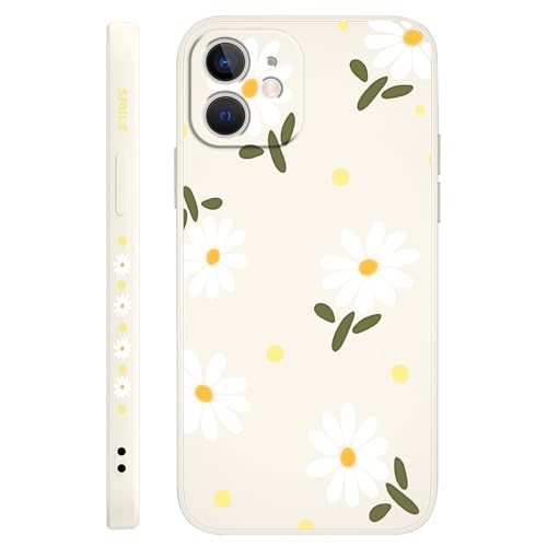 LEECG für iphone 12 Hülle Blumenmuster Design Anti Kratzer Weiches Silikon Handyhülle iphone 12 6,1 Zoll-Gänseblümchen Weiß LEECG für iphone 12 Hülle Blumenmuster Design Anti Kratzer Weiches Silikon Handyhülle iphone 12 6,1 Zoll-Gänseblümchen Weiß von LEECG