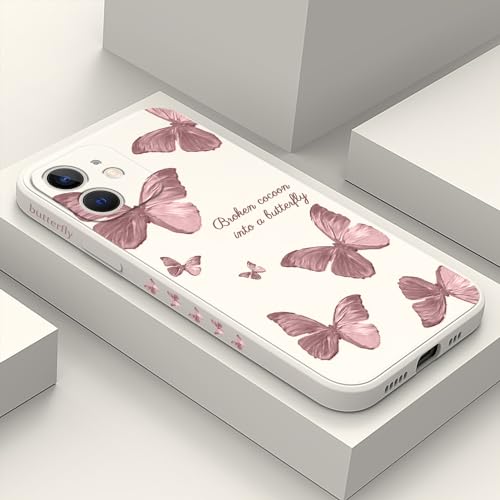 LEECG für iphone 12 Mini Hülle Blumenmuster Design Anti Kratzer Weiches Silikon Handyhülle iphone 12 Mini 5,4 Zoll-Schmetterling Weiß LEECG für iphone 12 Mini Hülle Blumenmuster Design Anti Kratzer Weiches Silikon Handyhülle iphone 12 Mini 5,4 Zoll-Schmetterling Weiß von LEECG
