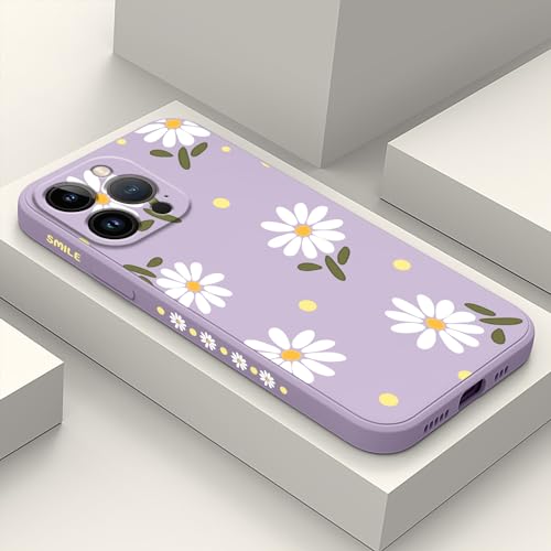 LEECG für iphone 12 Pro Hülle Blumenmuster Design Anti Kratzer Weiches Silikon Handyhülle iphone 12 Pro 6,1 Zoll-Gänseblümchen Violett LEECG für iphone 12 Pro Hülle Blumenmuster Design Anti Kratzer Weiches Silikon Handyhülle iphone 12 Pro 6,1 Zoll-Gänseblümchen Violett von LEECG
