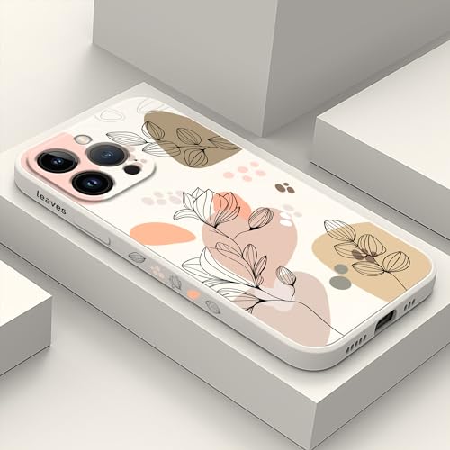 LEECG für iphone 12 Pro Max Hülle Blumenmuster Design Anti Kratzer Weiches Silikon Handyhülle iphone 12 Pro Max 6,7 Zoll-Morandi Weiß LEECG für iphone 12 Pro Max Hülle Blumenmuster Design Anti Kratzer Weiches Silikon Handyhülle iphone 12 Pro Max 6,7 Zoll-Morandi Weiß von LEECG