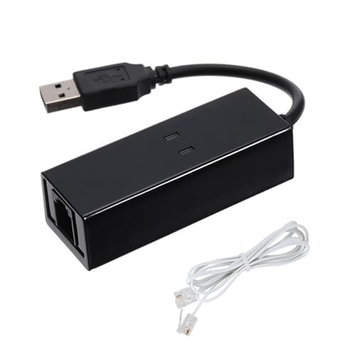 LEEINTO Faxmodem Single/Dual Port USB2.0 56K Externer Modemtreiber für Win 7/Win 8/Win 10/Win XP USB-Modem von LEEINTO