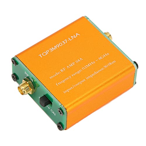 LEEZAD 0,1 MHz 6 Ghz Rauscharmer Verstärker, Rauscharmer Vollbandverstärker, Professionelles 20 dB Lna HF Leistungsvorverstärkermodul mit Hoher Verstärkung für Kurzwelle(Eingebaute Batterie) von LEEZAD