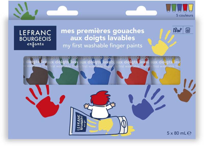LEFRANC BOURGEOIS Fingerfarben farbsortiert von LEFRANC BOURGEOIS