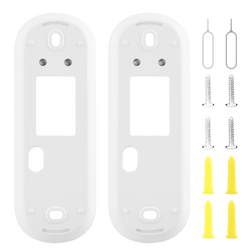 LEFXMOPHY 2er-Pack Rückplatte für Arlo Video Türklingel 2K 2. Generation Rückplatte Ersatz Montagehalter Zubehör Befestigungsteil von LEFXMOPHY