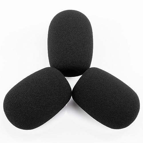 LEFXMOPHY BPHS1 Windschutz für Audio-Technica BPHS1 BPHS1-XF4 BPHS2 Mikrofon Popfilter Ersatz Mic Foam Cover 3er Pack Windschutz Hülle von LEFXMOPHY