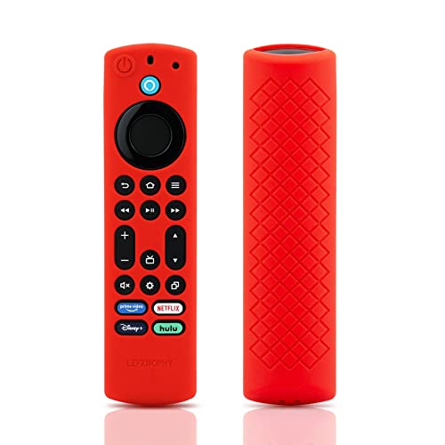 LEFXMOPHY TV-Fernbedienungshülle, Ersatz für Toshiba/Insignia/Pioneer 2021 Smart TV-Fernbedienung, rote Silikon-Schutzhülle von LEFXMOPHY
