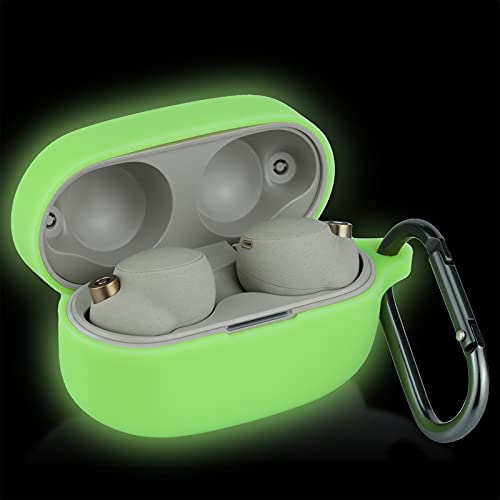 LEFXMOPHY Grüne Schutzhülle für Sony WF-1000XM4 Ohrhörer, Silikon-Schutzhülle, leuchtet im Dunkeln von LEFXMOPHY