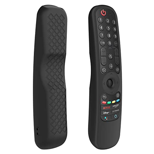 LEFXMOPHY MR21GC Remote Cover, Case Replacement for LG AN-MR21GA / AN-MR21GC Magic Remote Control 2021, Black Funda de Silicona Protectora with Lanyard von LEFXMOPHY